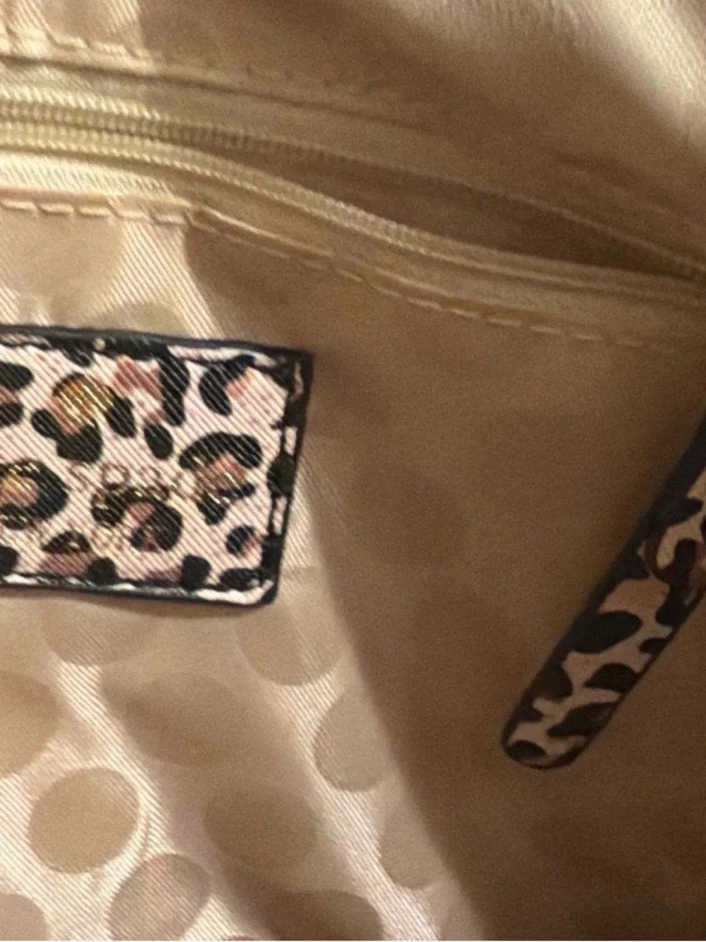 kate spade animal print and glitter tote